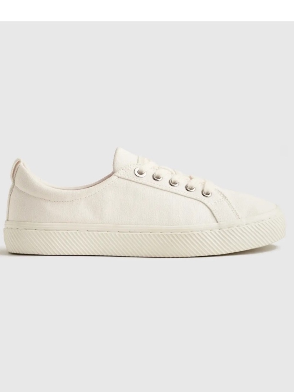 NIB Quince white canvas tennis shoes US W 5.5/ M 4 EUR 36